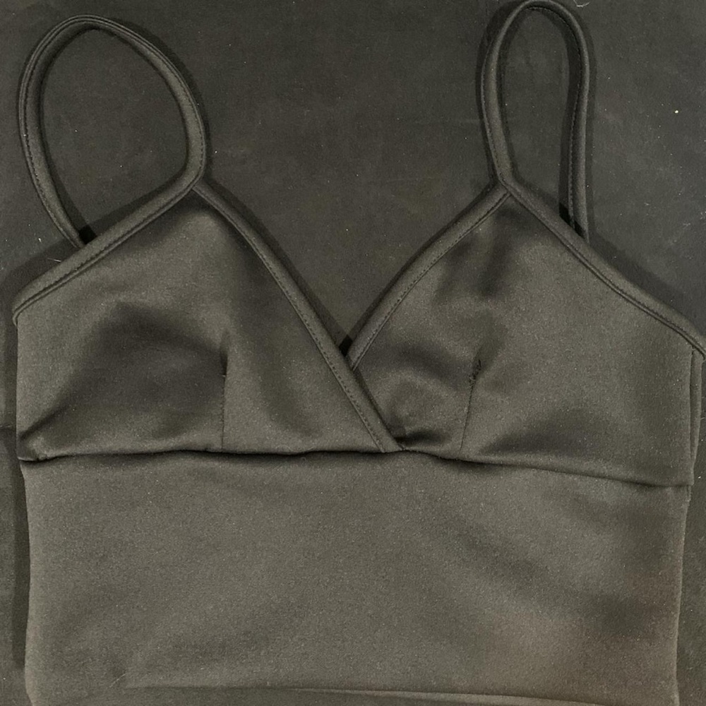 Plain XS black crop top